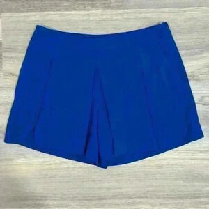 The Limited Dressy Side Zip Stretch Skort Shorts Bright Royal Blue Size 6